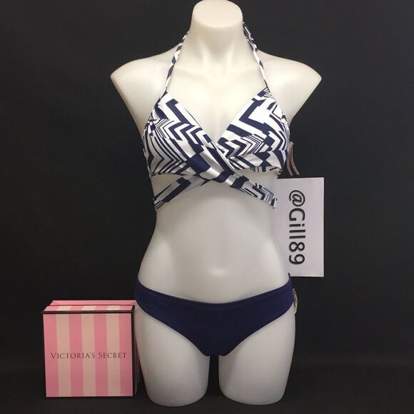 🆕Victoria’s Secret Swim “THE WRAP HALTER” - Picture 1 of 7